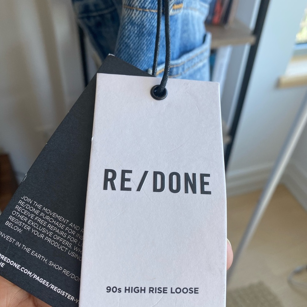 Re/Done 90’s High Rise Loose Jeans, Size 29